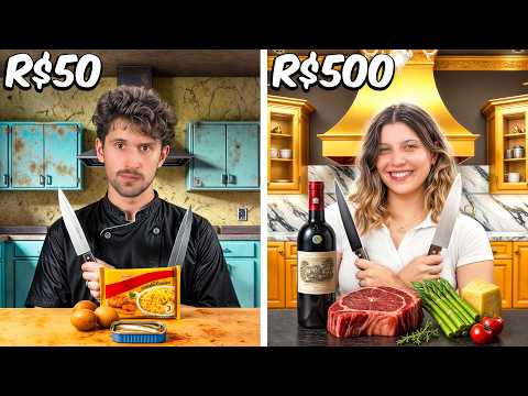 Thumbnail for Desafio $50 vs $500 (feat. MINHA NAMORADA)