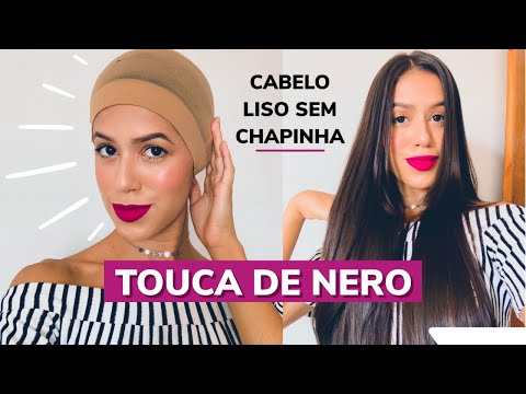 COMO FAÇO TOUCA DE NERO COM MEIA CALÇA - CABELO LISO E SEM FRIZZ SEM USAR CHAPINHA | Atualização