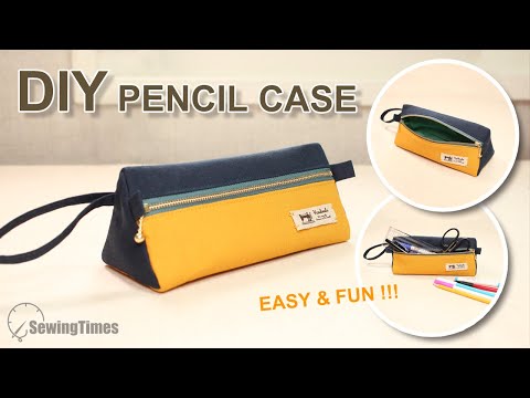 Thumbnail for DIY TRIANGLE PENCIL CASE | Fun & Easy zipper pouch Sewing Tutorial [sewingtimes]