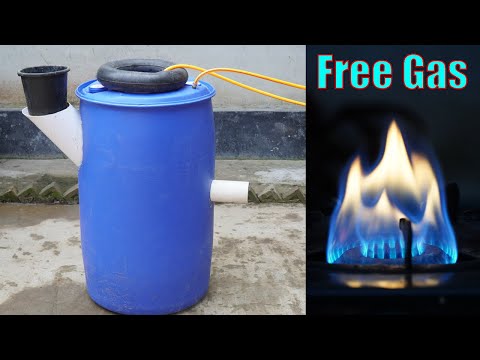 How to use free gas from garbage &amp; vegetables waste | Biogas plant |