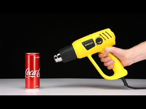 Thumbnail for Science Experiments - 600 degree Heat Gun vs Coca-Cola by Mr. Hacker