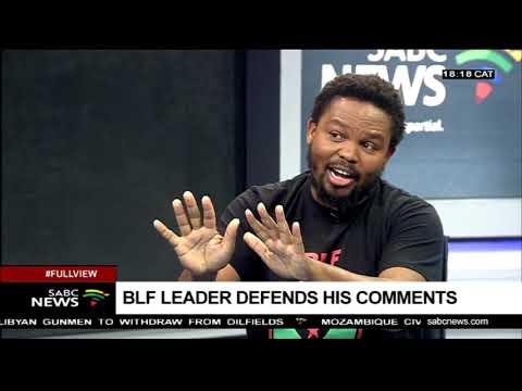 Thumbnail for BLF leader, Andile Mngxitama defends his comments