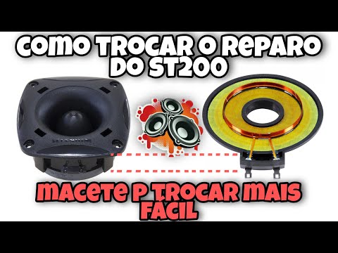 Como Trocar o Reparo do Super Tweteer ST 200 da JBL/SELENIUM