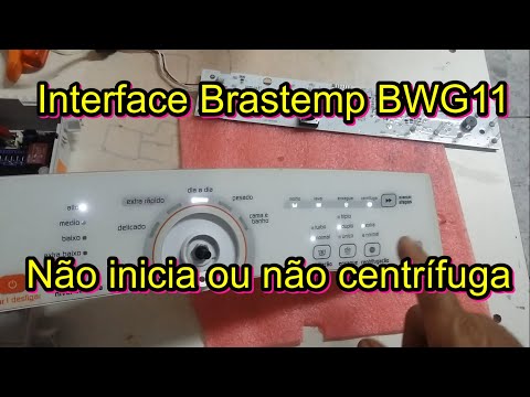 Interface bwg11,  não inicia ou falha na centrifugação