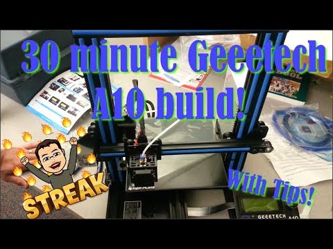 Assemble the Geeetech A10 in 30 Minutes? Is it possible?