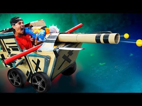 Thumbnail for NERF *GIANT* Box Tank Challenge