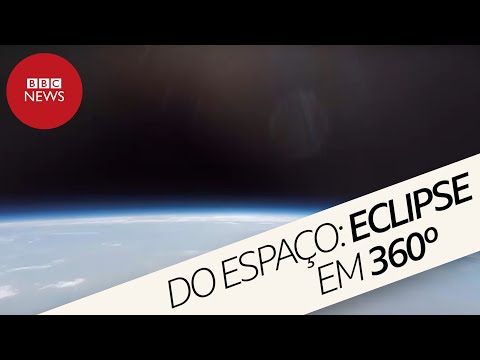Thumbnail for Eclipse solar total visto do espaço em 360 graus