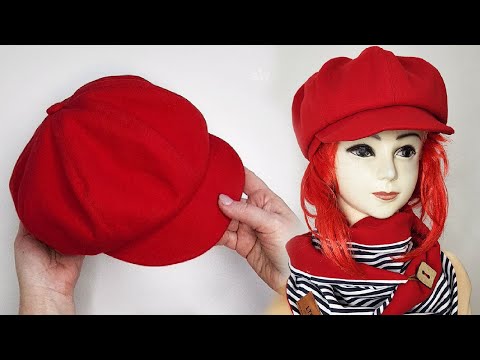 Thumbnail for ✅????How to sew a woman's beret with a visor / sewing tips and tricks