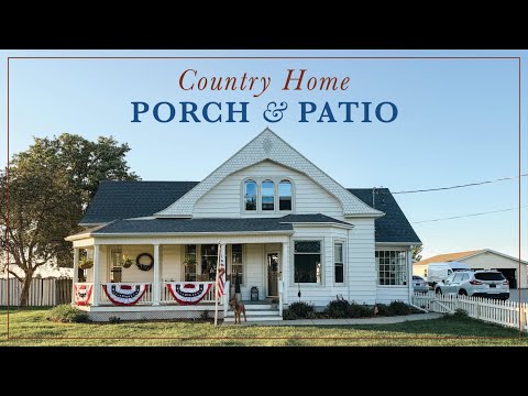 Patriotic Country Home Porch & Patio Transformation w/Castlery