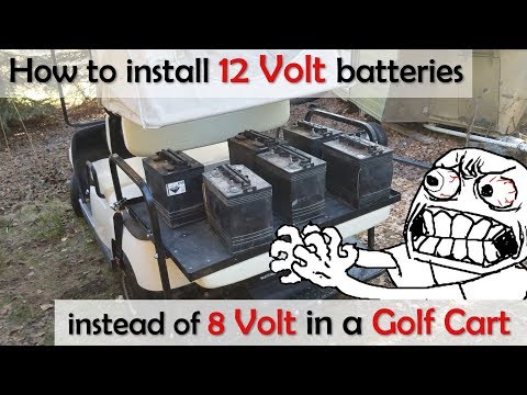 Using 12v Batteries in a 48v Golf Cart, instead of 8 / 6 volt battery - Yamaha g19 (and others!)