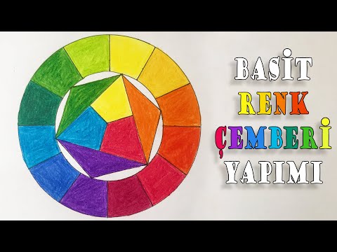 Renk Çemberi Nasıl Yapılır? - Kolay Renk Çemberi Çizimi - How to Draw Color Wheel