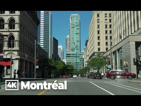 Thumbnail for Driving Downtown, Montréal, Canada 4K (2022 Summer)
