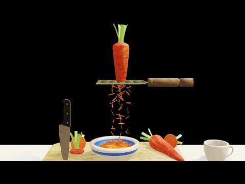 Thumbnail for Blender Tutorial - Grating A Carrot How to Cut or Grate Objects in 3D