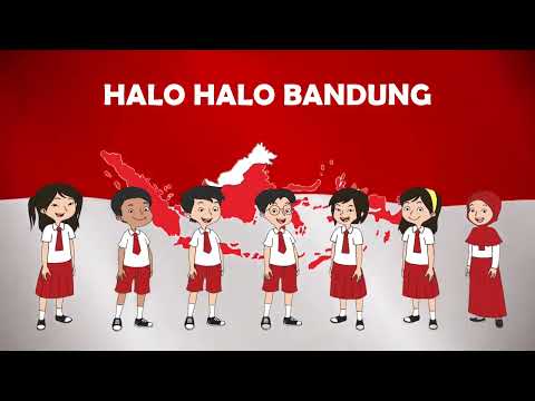 Thumbnail for Halo Halo Bandung (Lirik) - Lagu Nasional Indonesia | Lagu Tema 4 Kelas 5 SD | Vocal Shema