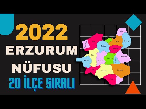 2022 Erzurum Nüfusu - Erzurum İlçe Nüfusları - Erzurum Nüfusu Ne Kadar? - Oltu Nüfusu