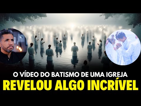 Thumbnail for "ERA UM EXÉRCITO DE ANJOS". Irmãos relatam evento sobrenatural na hora do batismo. Você acredita?