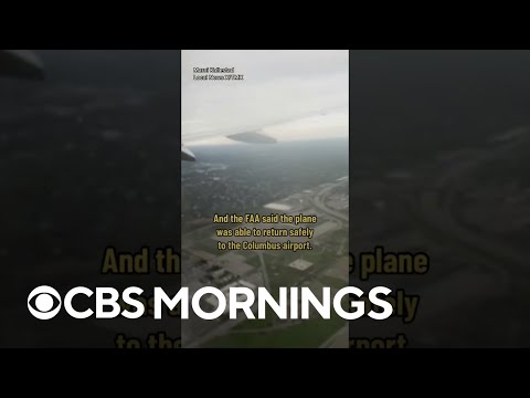 Thumbnail for Video shows fire coming from engine of American Airlines plane bound for Phoenix  #shorts