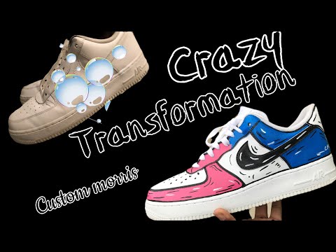 Thumbnail for How to make: custom cartoon Air Force1s (full tutorial)