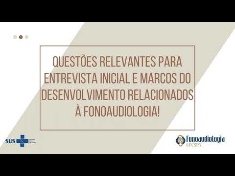 Thumbnail for Audição: questões para entrevista inicial e marcos do desenvolvimento.