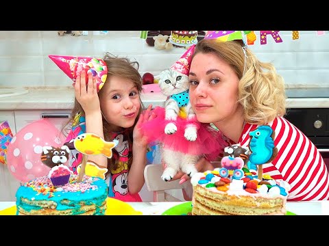 Thumbnail for Eva and her Birthday Party Day with CAKE