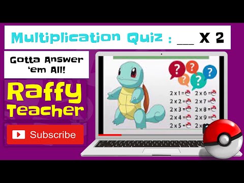 Multiplication Quiz /2x2/ Gotta Answer 'em All /