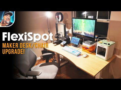 Thumbnail for My NEW Maker Space! Flexispot E6 Desk and OC6 Chair