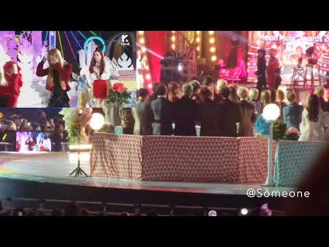 BTS reaction to BLACKPINK speech @MMA