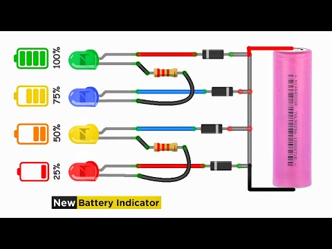 Lithium 18650 Battery Indicator 2.1V to 4.2V | No IC ????