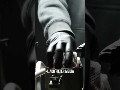 UNS Blitz Filter Setup - 32oz. (Stainless Steel Canister Aquarium Filter)