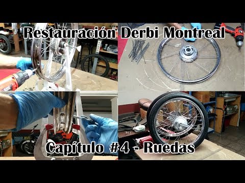 Como radiar y restaurar una rueda de moto | Restauración Derbi Montreal - Capítulo #4