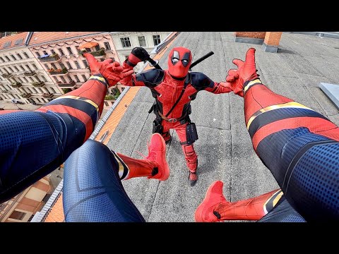 Thumbnail for SPIDERMAN vs DEADPOOL - Real Life Parkour POV