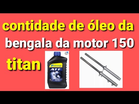 Contidade de óleo da bengala da moto titan ou da fan 150