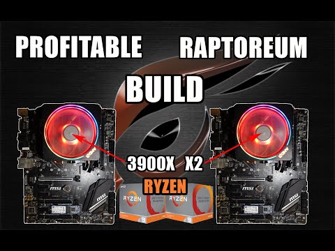 Profitable Raptoreum CPU MINING Rig Build 3900x X2