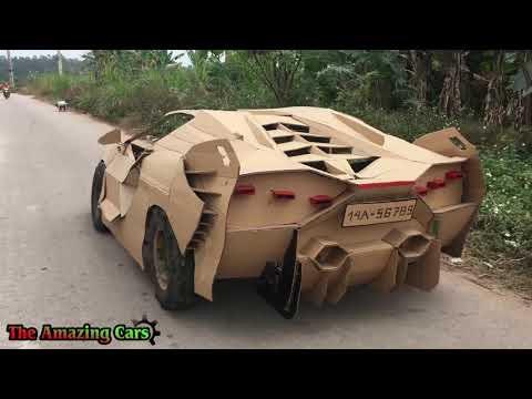 Testing homemade Lamborghini supercar