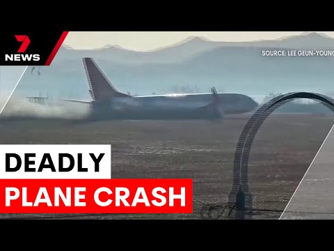 Thumbnail for South Korea plane crash kills 179 due to pilot error | 7NEWS