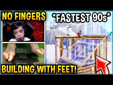 STREAMER Using *FEET* to Build Fastest 90s! *INSANE*