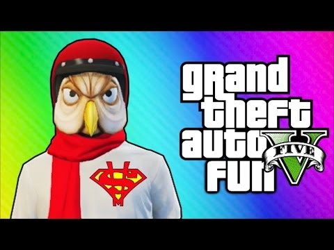 Thumbnail for GTA 5 Online Funny Moments - Helmet Glitch, Superman Truck, Jet Challenge Fails!