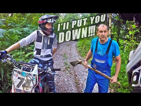 Thumbnail for Angry Man Attack Dirt Bikers - Riders VS Hillbilly 2018