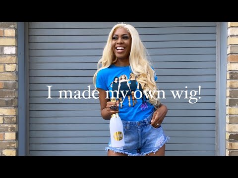 I made my own wig!! @YoungAfricana and @TailorMadeJane had the best Tutorials!