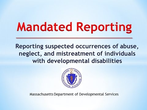 Thumbnail for DDS Mandated Reporting Training