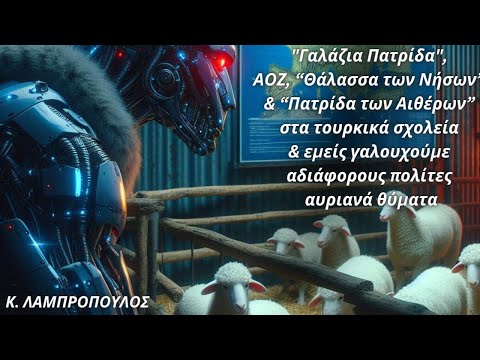 Κωνσταντίνος Λαμπρόπουλος: "Γαλάζια πατρίδα" στα τουρκικά σχολεία & εμείς γαλουχούμε πολίτες-θύματα