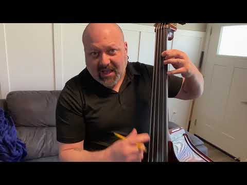 How to install position marker tape on a double bass fingerboard