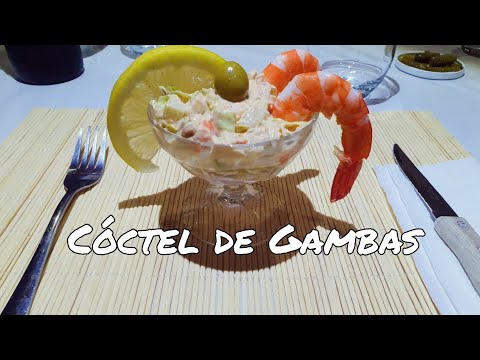 Coctel de gambas.