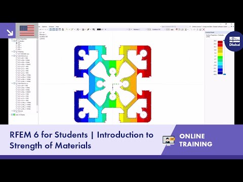 Thumbnail for RFEM 6 for Students | Introduction to Strength of Materials