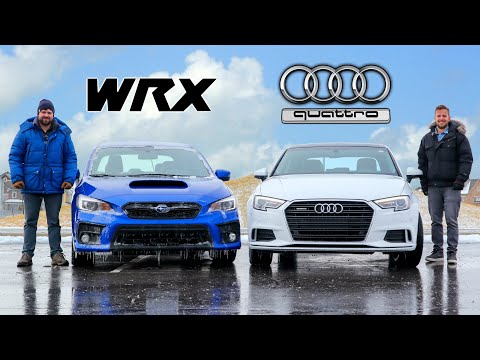 Thumbnail for 2020 Subaru WRX vs Audi A3 Quattro // Posh Meets Practical