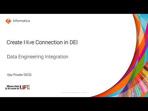 How to Create Hive Connection in DEI