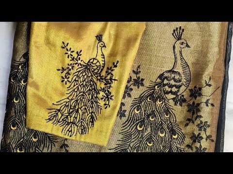 Thumbnail for How to recreate the saree design on stitched blouse | using Basic embroidery stitches