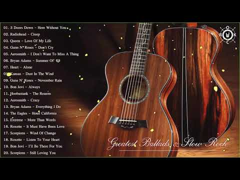 Acoustic Rock  - Greatest Ballads & Slow Rock Songs 80s   90s