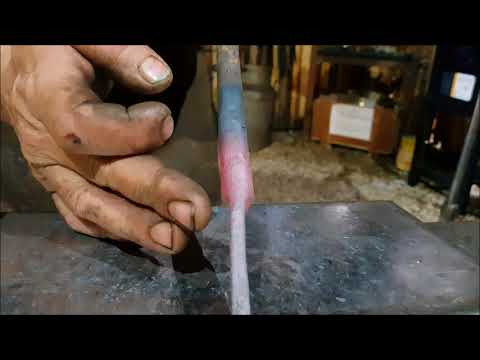 How to forge a knife from round bar stock - Full process explained in detail