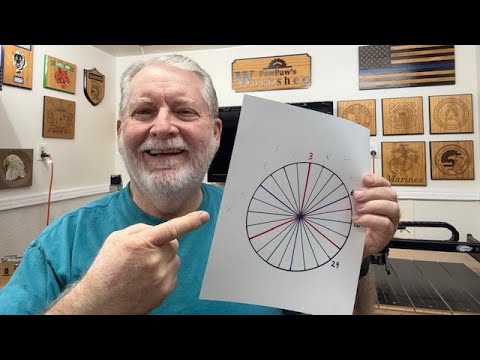 HOW TO DIVIDE A CIRCLE INTO 3, 6,12, 24 SEGMENTS